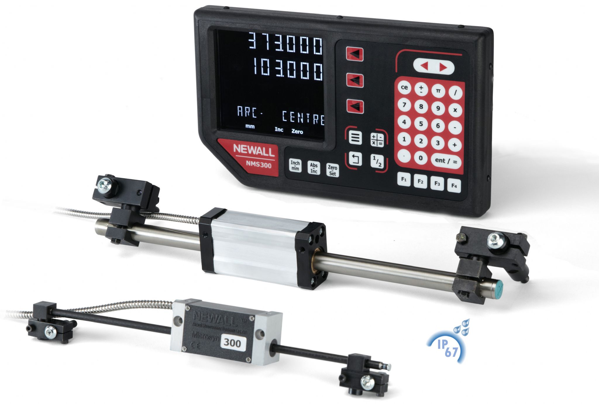 Newall Digital Readouts/NEWALL NMS300 - Bridgeport Milling Machine Digital Readout Package
