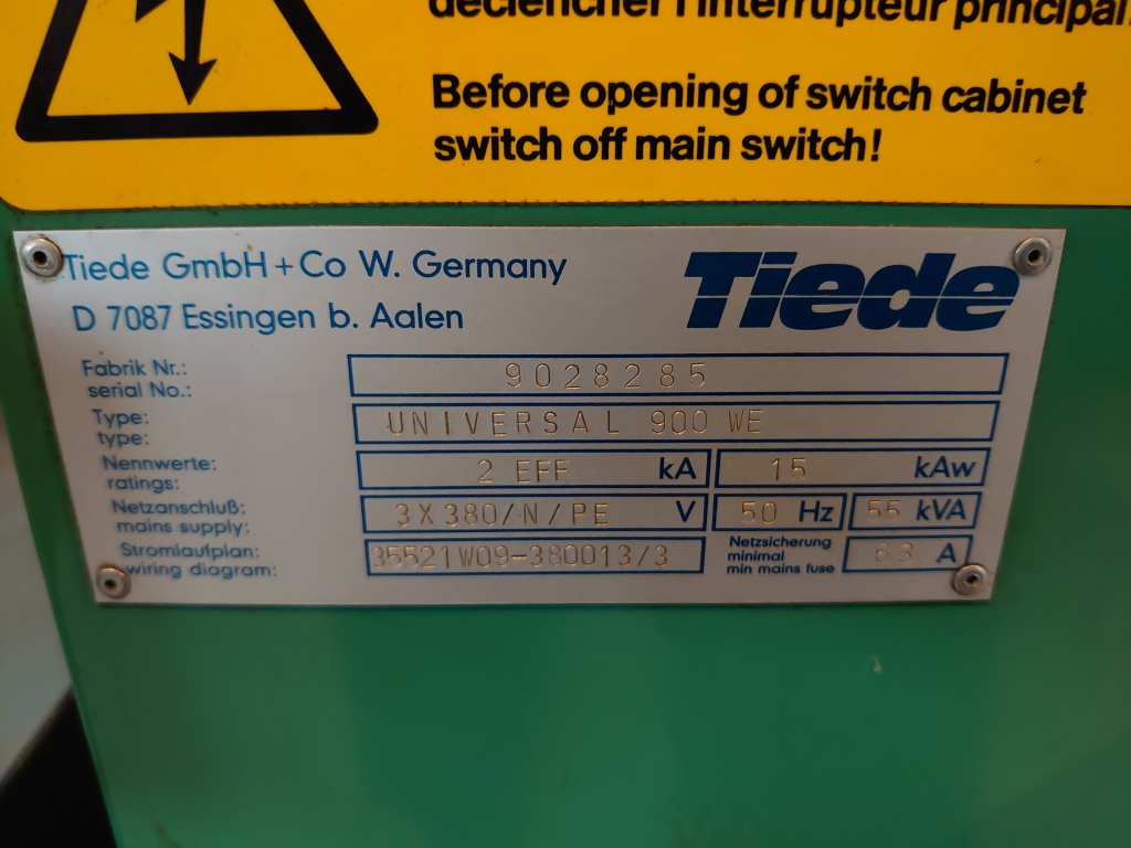 Miscellaneous/TIEDE UNIVERSAL 900 WE
