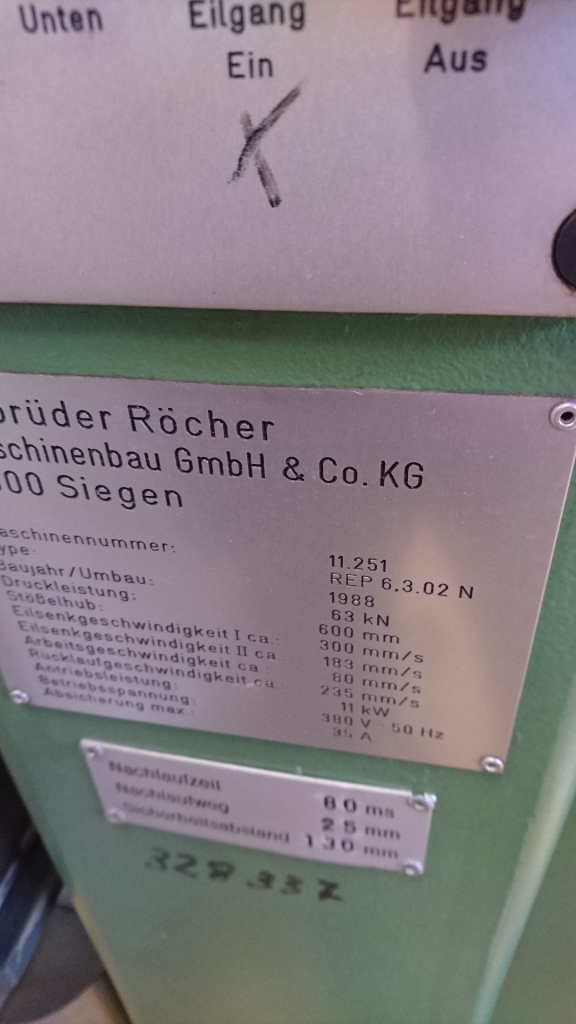 Hydraulic Presses/RÖCHER REP 6.3.02 N