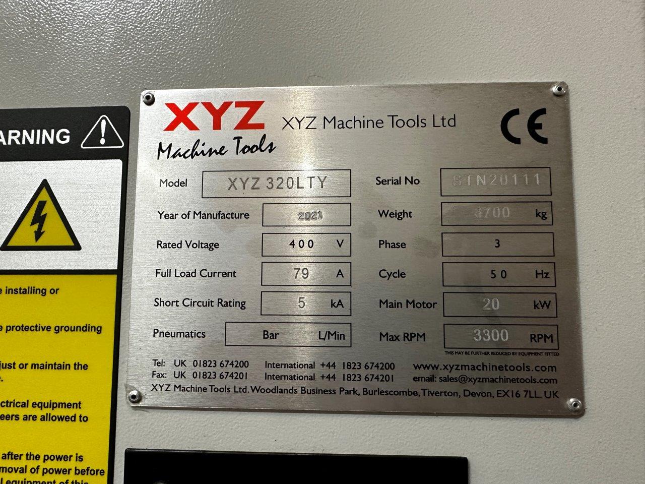 Lathes (CNC and Manual)/Used XYZ TC320LTY CNC Turning Centre (4192)